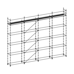 Facade Scaffold 3 Decks Without Access Decks